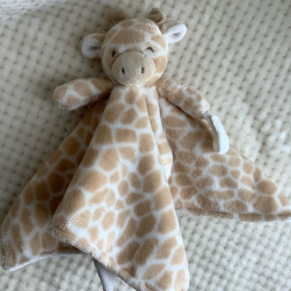 Carters Plush Giraffe Lovey Security Blanket With Pacifier Holder - Picture 2 of 10